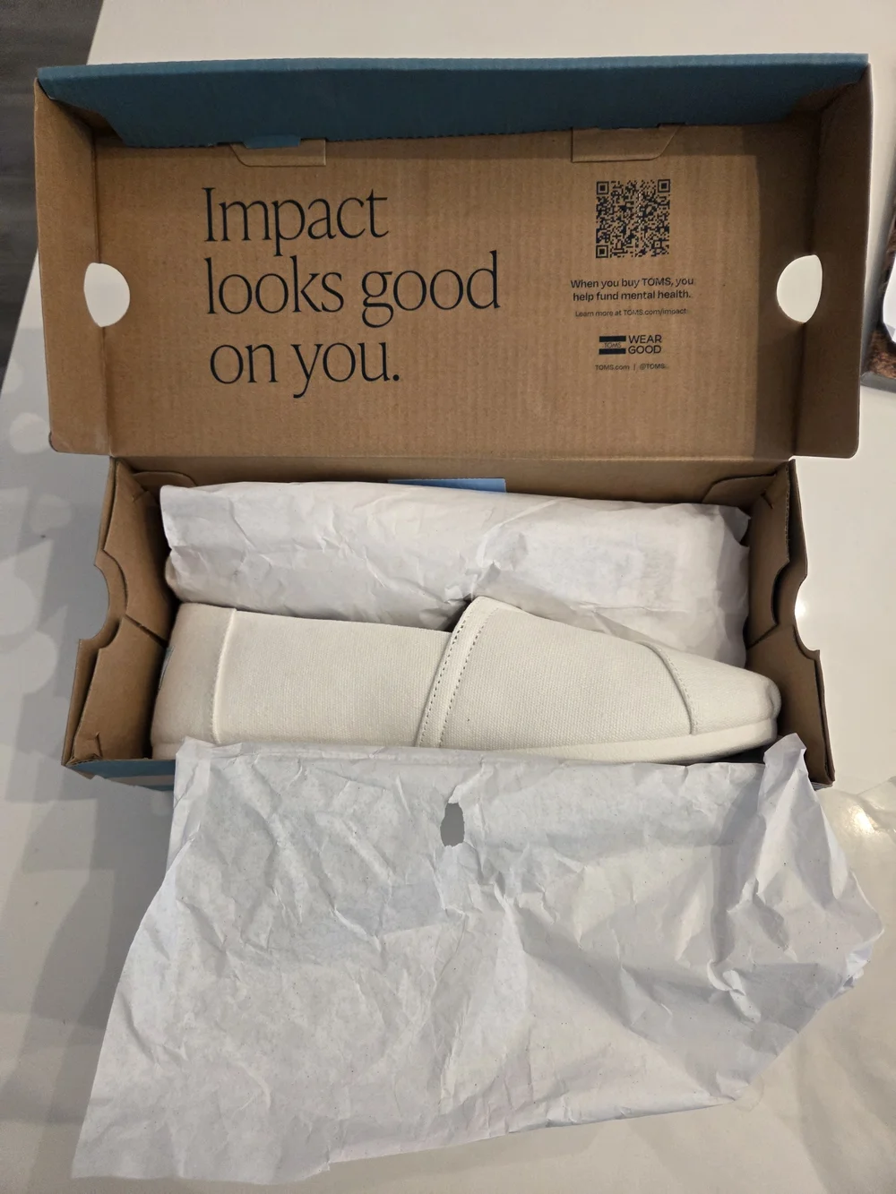Brand New TOMS Alpargata Classic in White
